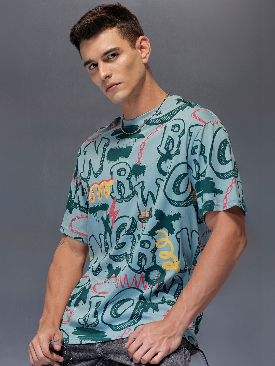 WROGN Men Printed T-shirt