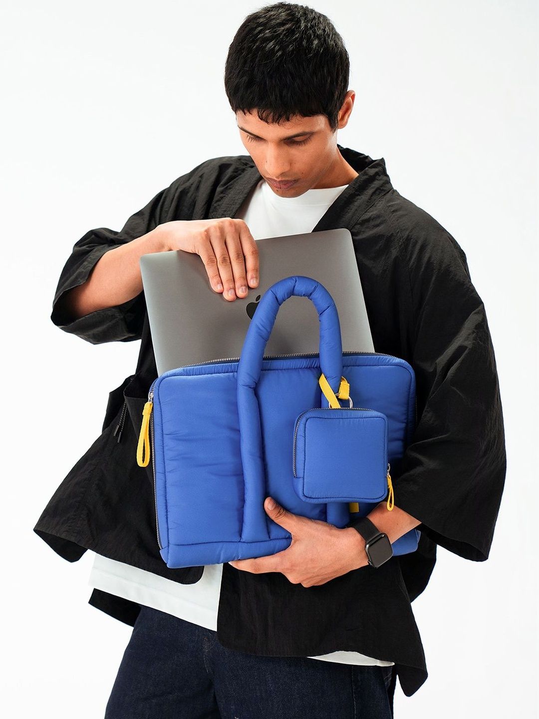 Blue Puft Laptop Bag DailyObjects Blue Puft Laptop Bag