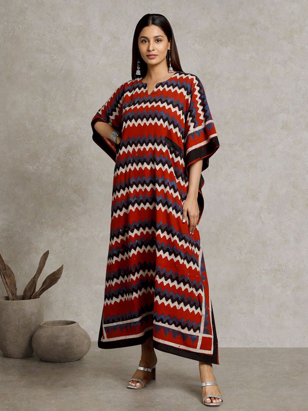 chinese dress ladies Mustard Maroon Ajrak co-or Set salwar