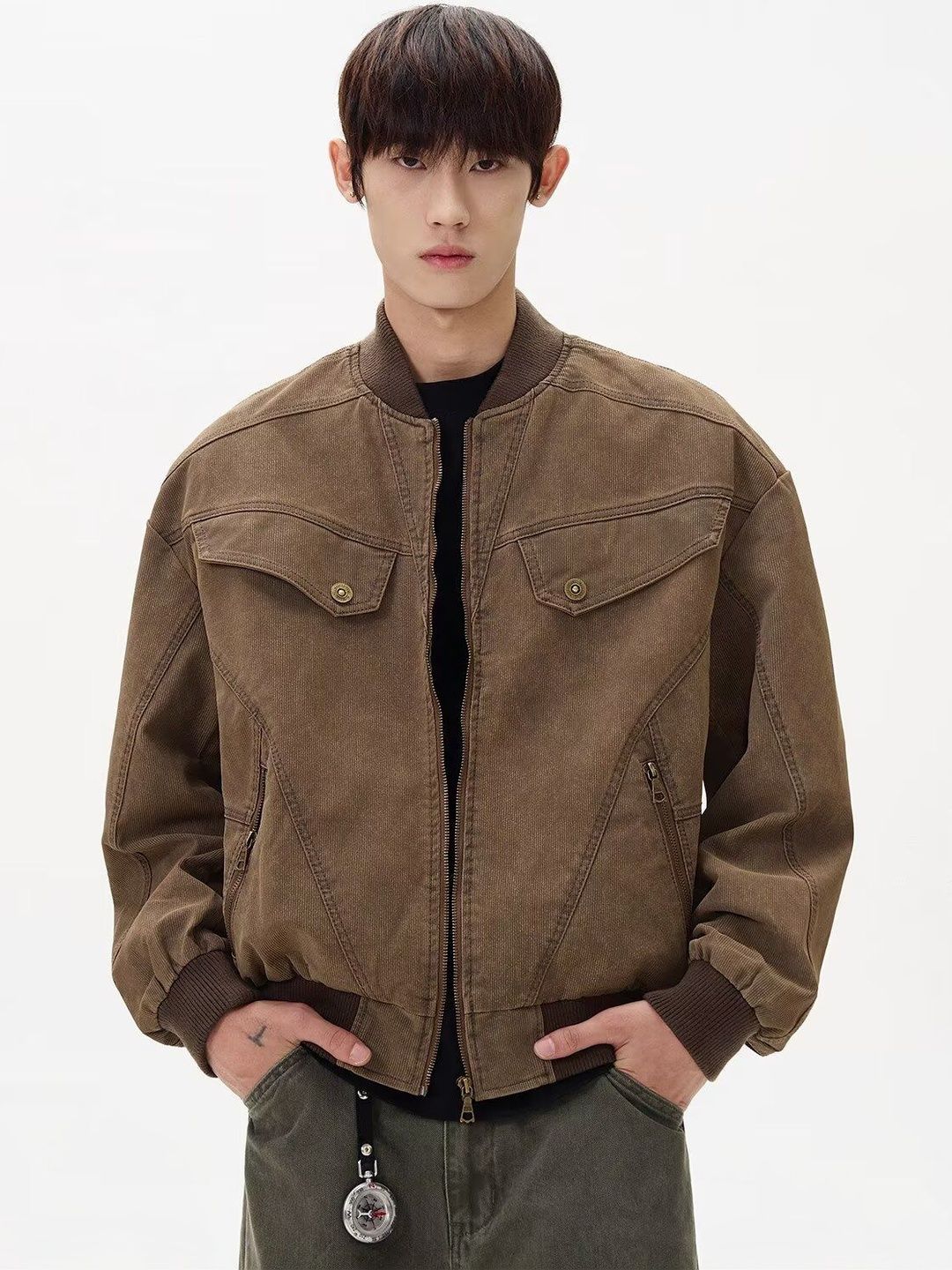 HERE&NOW Men Bomber Jacket