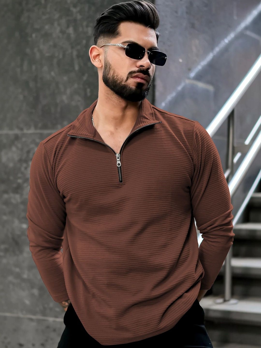 HAPPY KHAJANA Men Polo Collar T-shirt