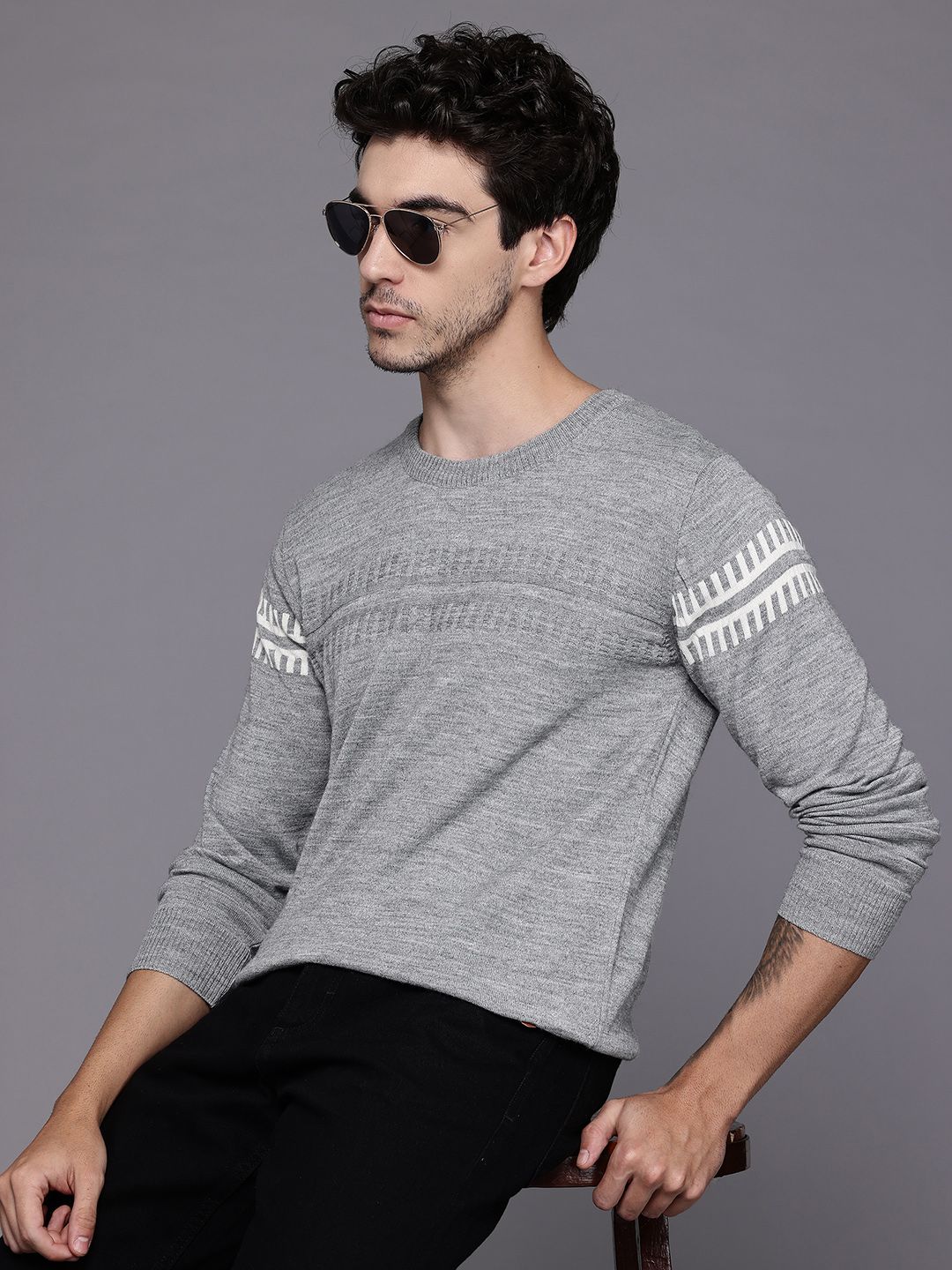 Raymond Self Striped Pullover