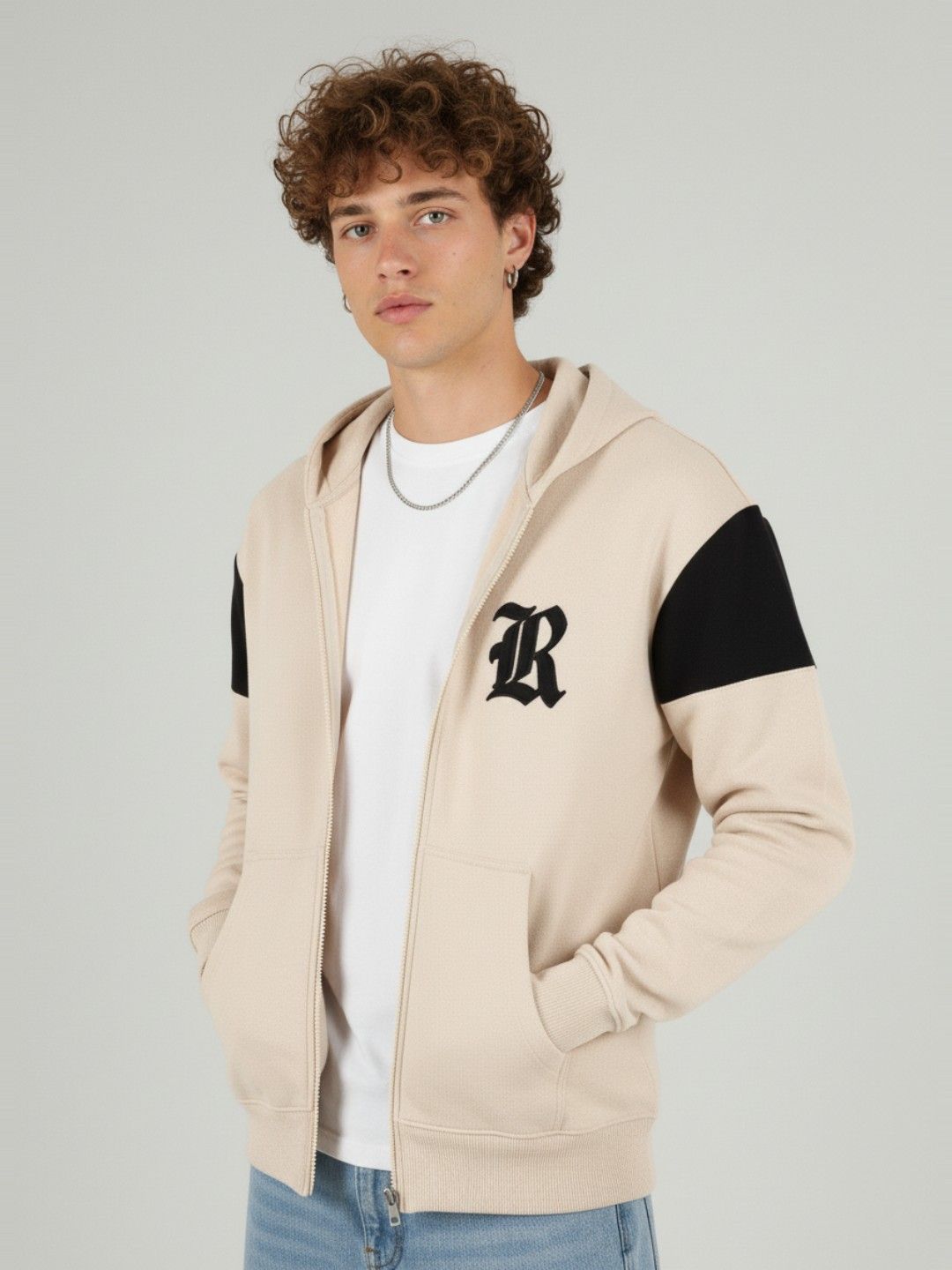 glitchez Typography Printed Hooded Sweatshirts