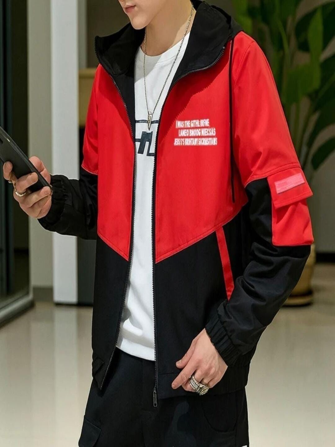 RAUSHANI FASHIONS Men Colourblocked Windcheater Sporty Jacket