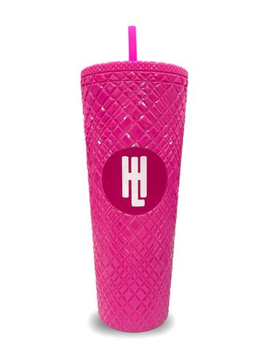 HAMSTER LONDON Pink Single Plastic Colourblocked Water Bottle