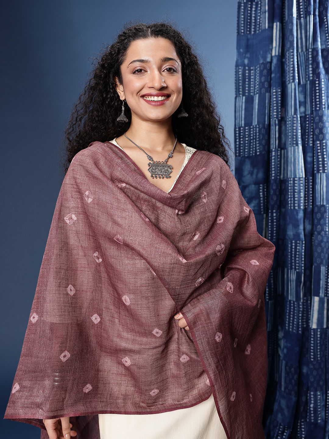 Taavi Dyed Shibori Dupatta