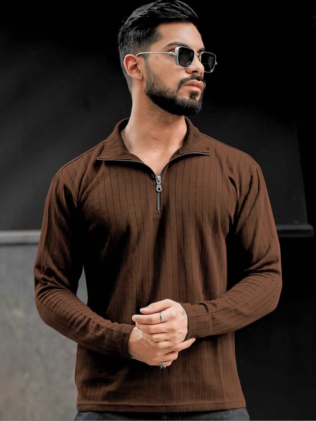 HAPPY KHAJANA Men Polo Collar T-shirt