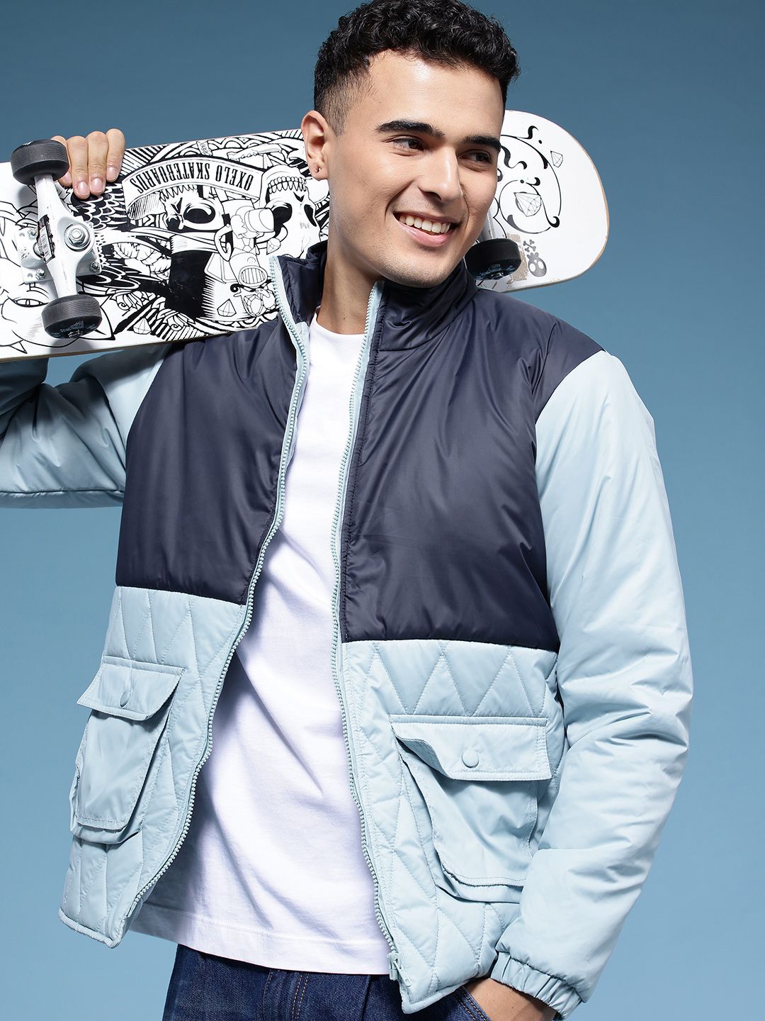 HERE&NOW Colourblocked Padded Jacket