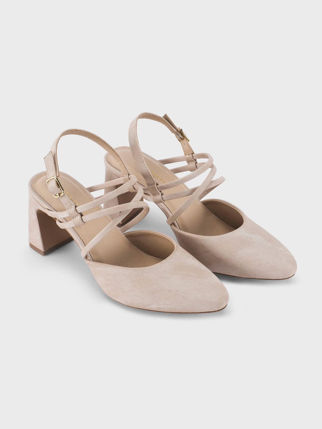 Lino Perros Women Block Heels Sandals With Buckles