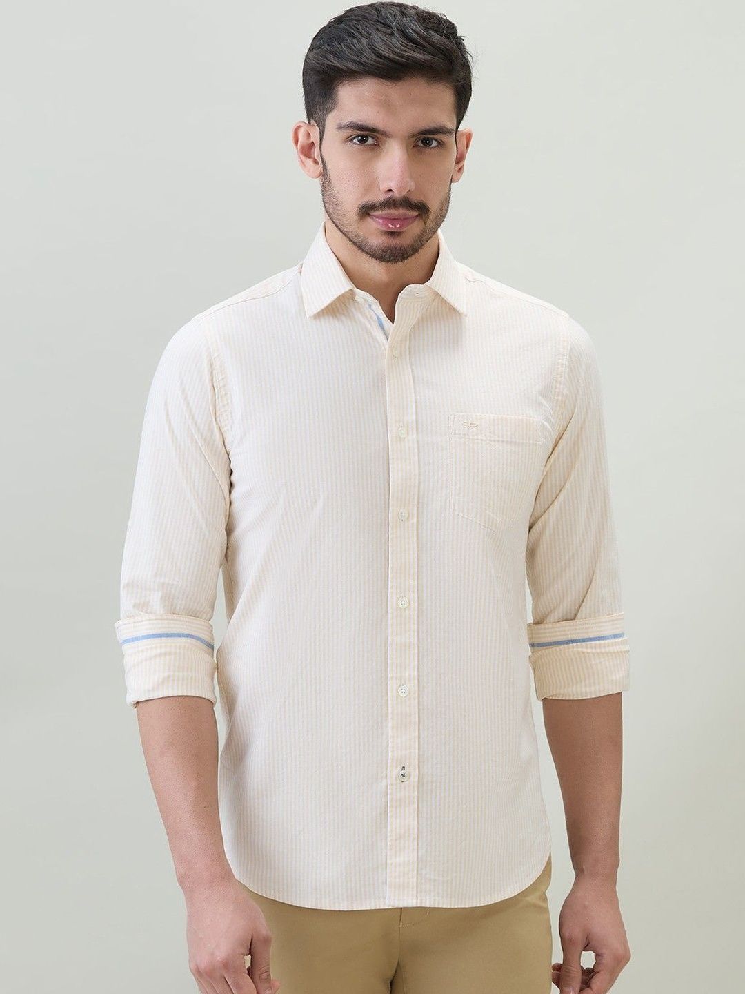 ColorPlus ColorPlus Men Modern Slim Fit Striped Casual Shirt