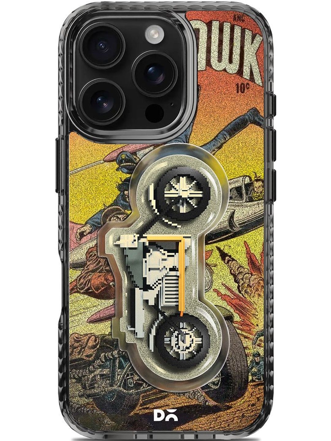 DailyObjects Black Hawk Stride 2.0 MagSafe Case Cover For iPhone 16 Pro Max
