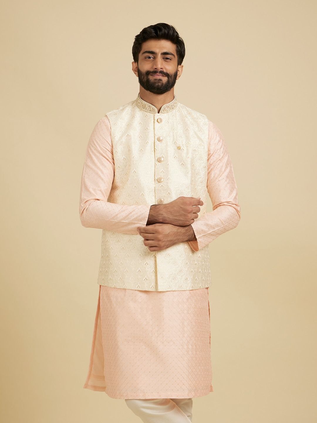 Manyavar Sequinned Nehru jacket