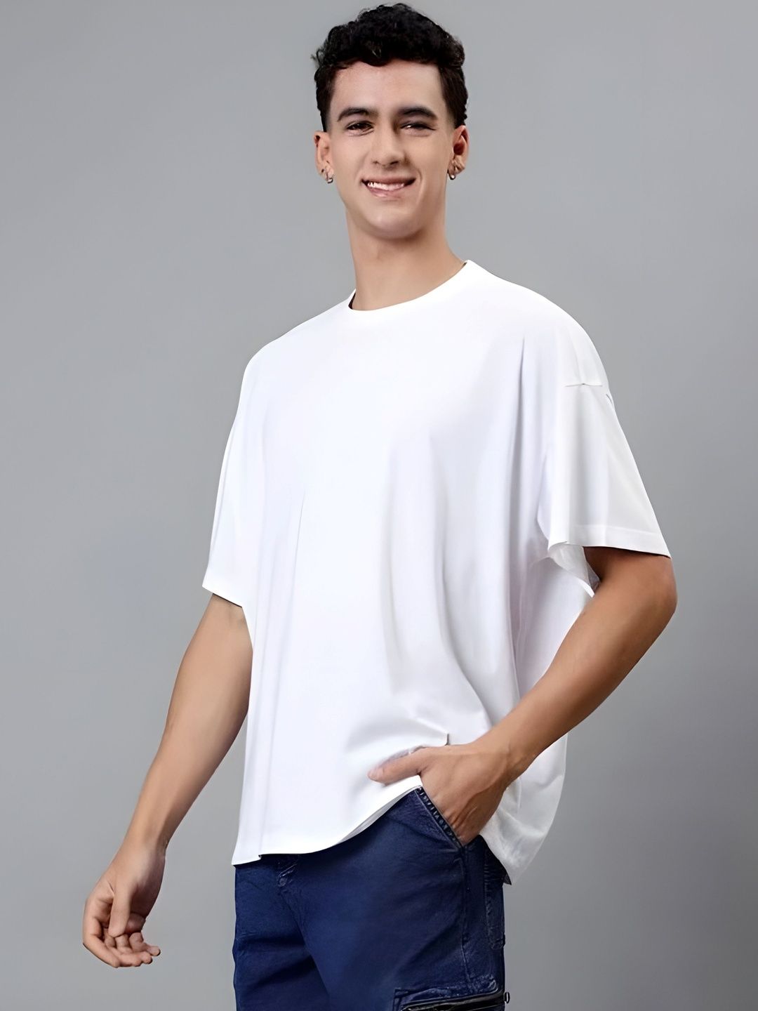 KAIDO Men Oversized Drop-Shoulder Sleeves T-shirt