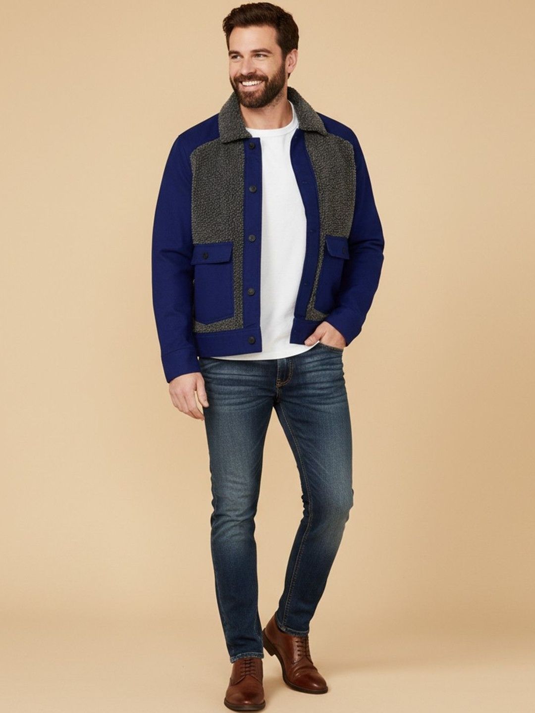 Mast & Harbour Men Colourblocked Woven Jacket