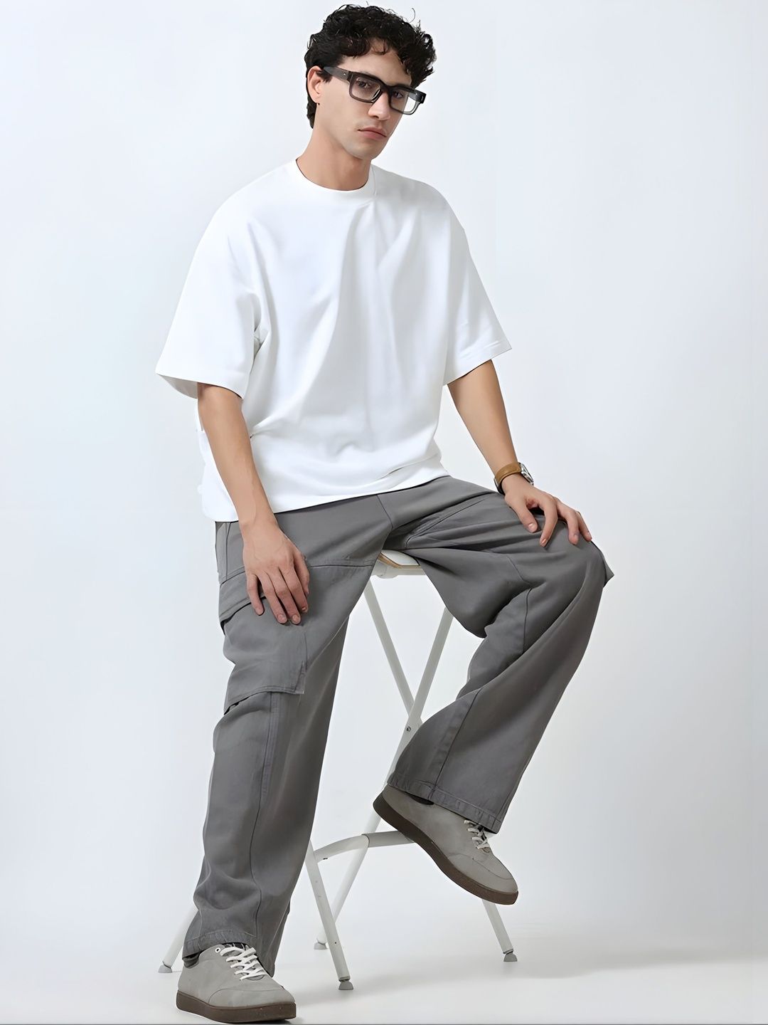 KAIDO Men Oversized Drop-Shoulder T-shirt
