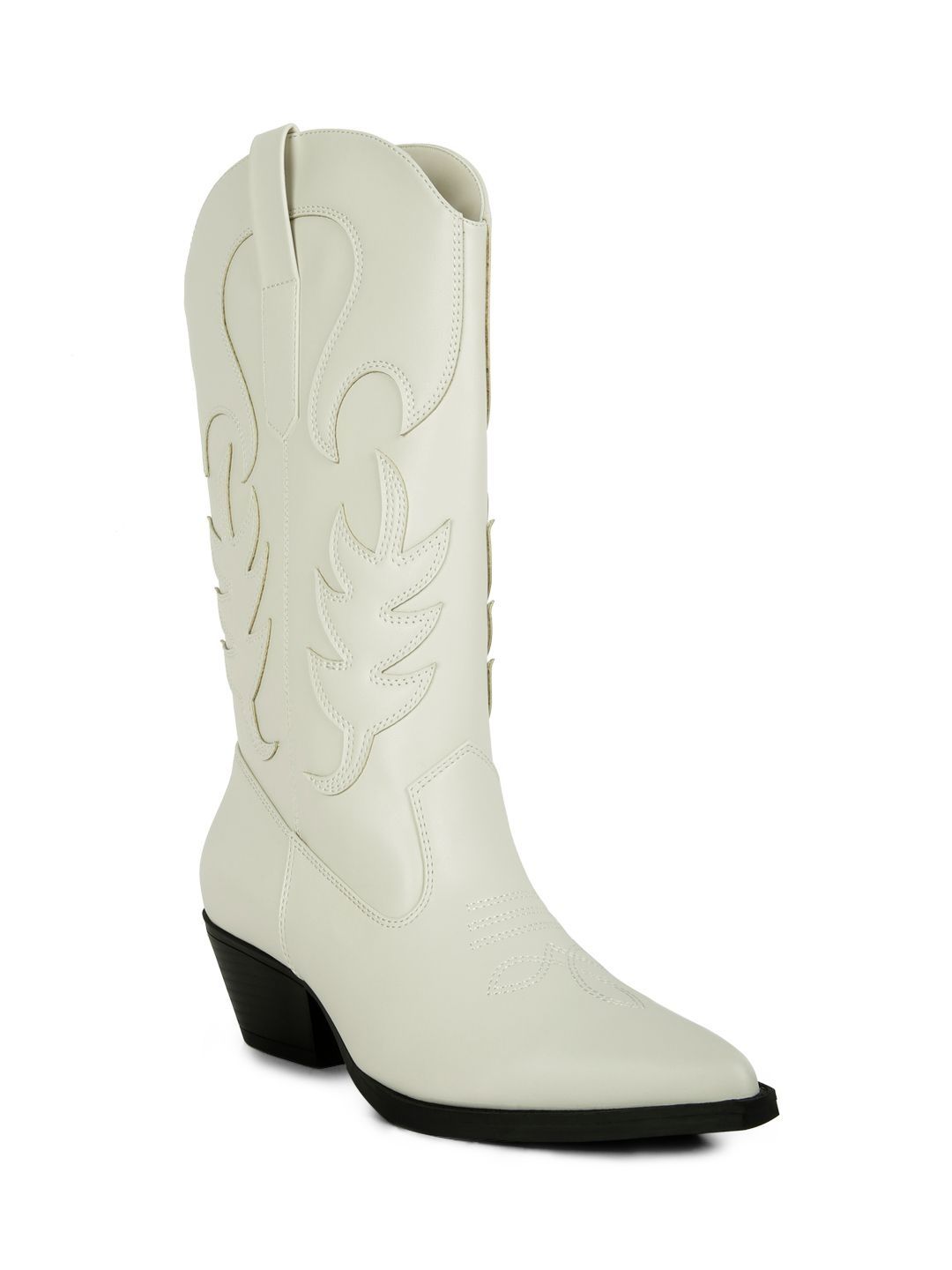 London Rag Women Block-Heeled Cowboy Boots