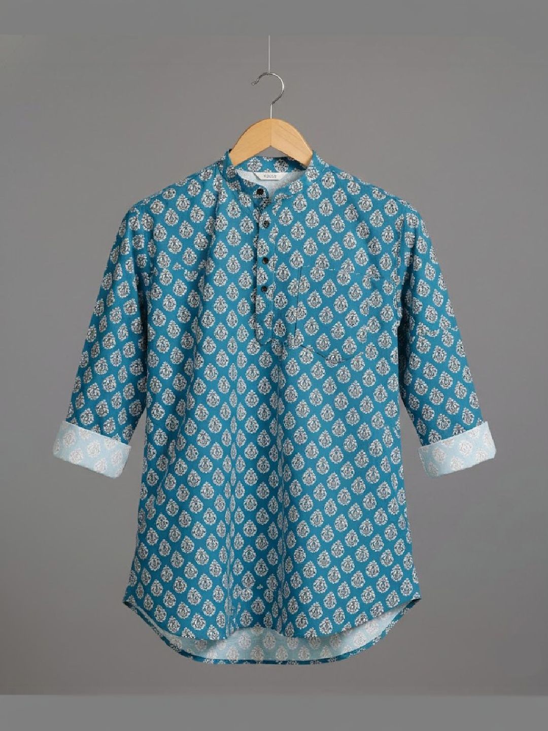 Eleni Trendz Men Geometric Printed Indie Prints Kurta