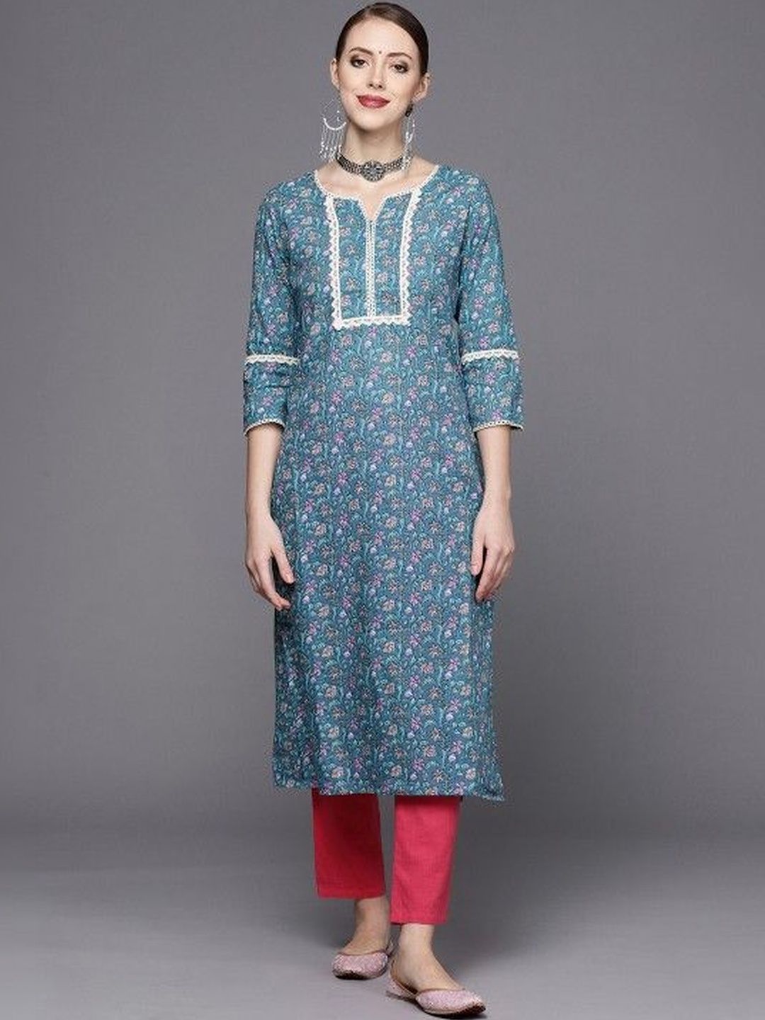 KALINI KALINI Women Floral Printed Kurta