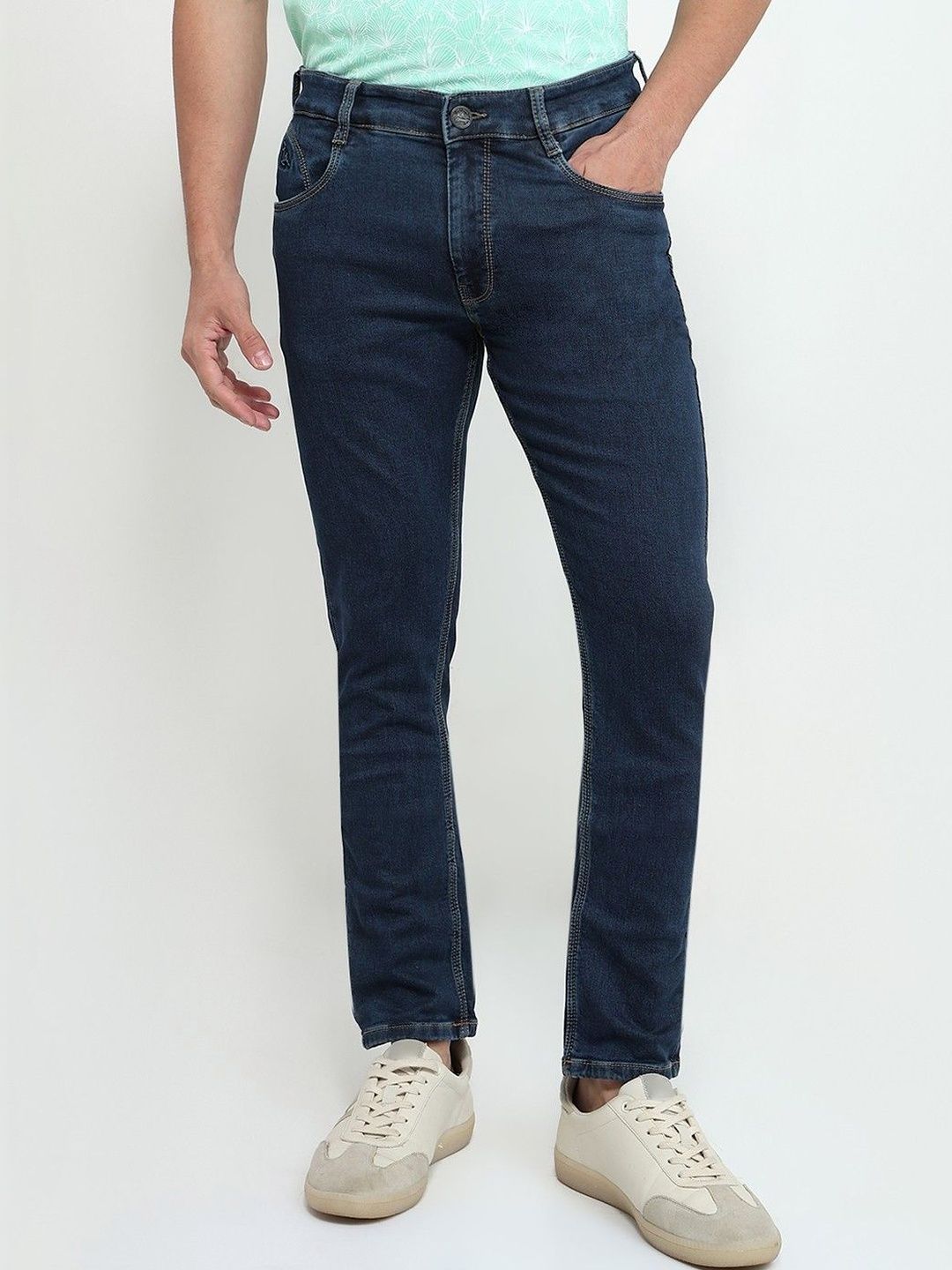 Parx Men Skinny Fit Low-Rise Jeans