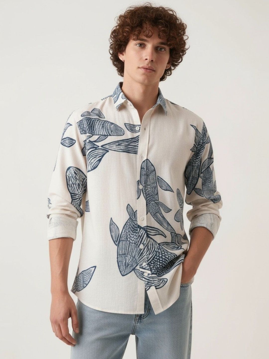 glitchez Men Standard Printed Casual Shirt