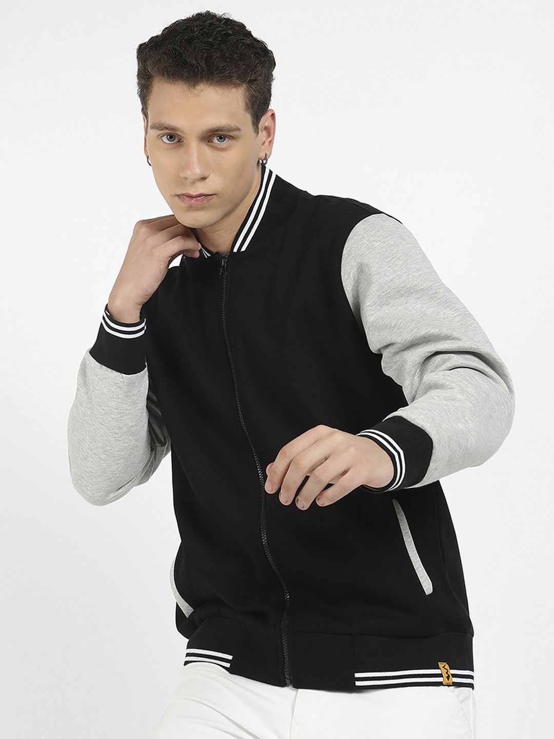 CAHOOT Men Colourblocked Lightweight Bomber Jacket