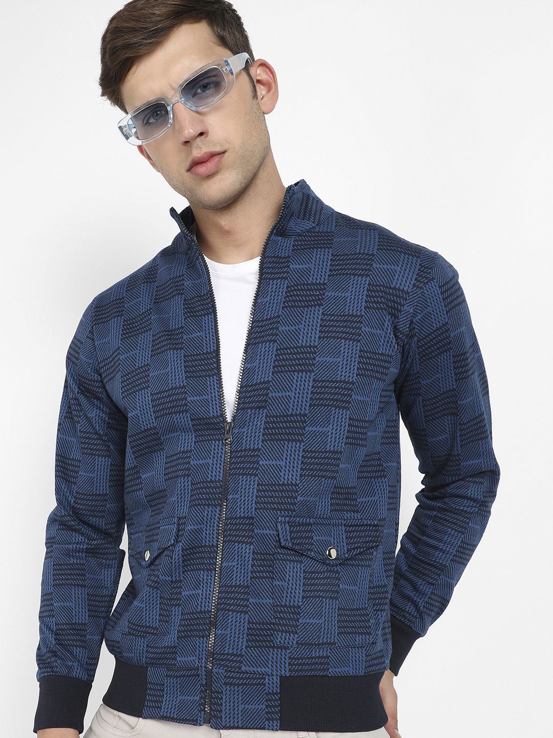 CAHOOT Men Checked Bomber Jacket