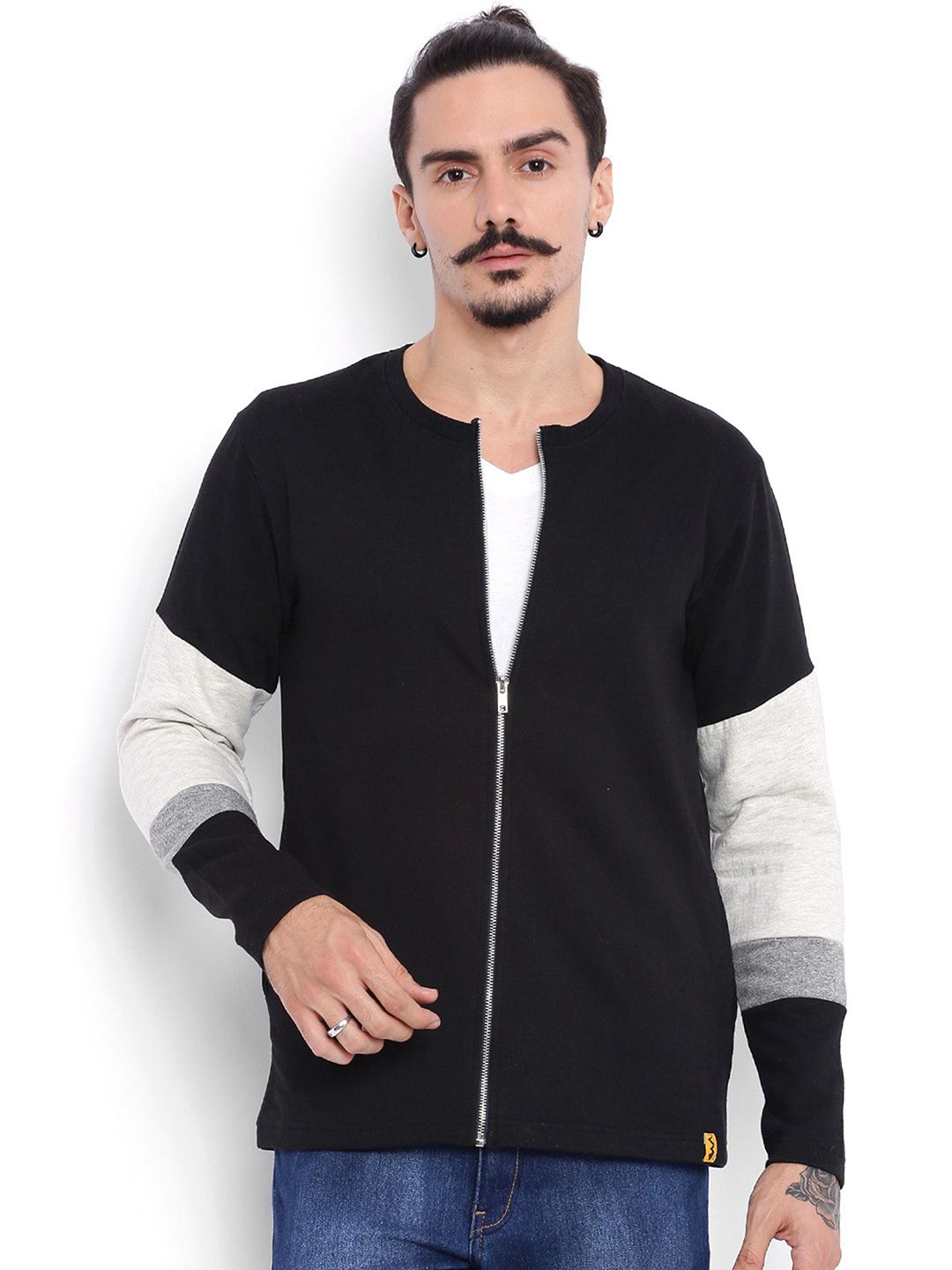 CAHOOT Men Colourblocked Lightweight Bomber Jacket