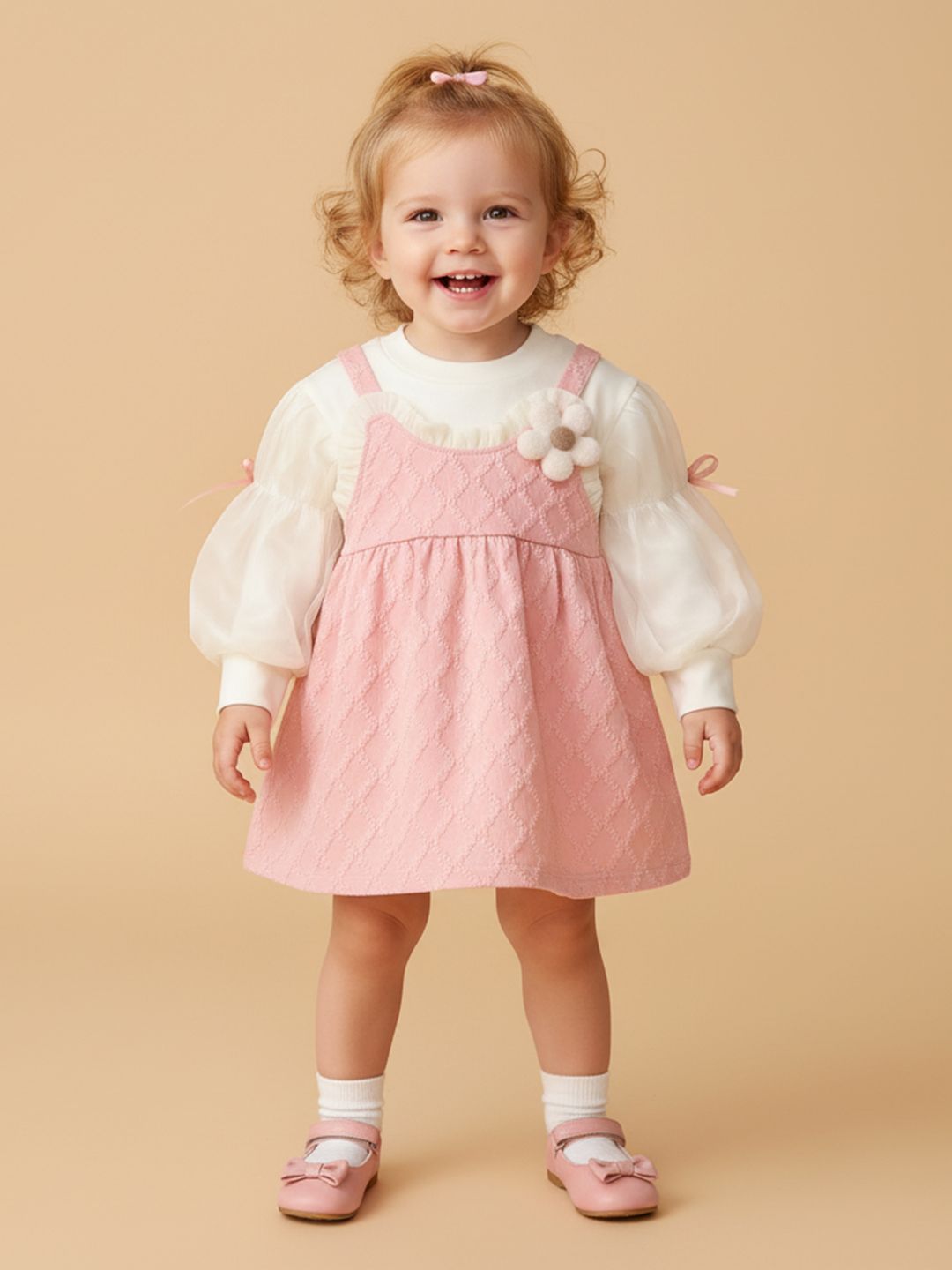 Buy YK Girls Pack of 2 Self Design Pinafore Dress - Dresses for Girls  31855225 | Myntra