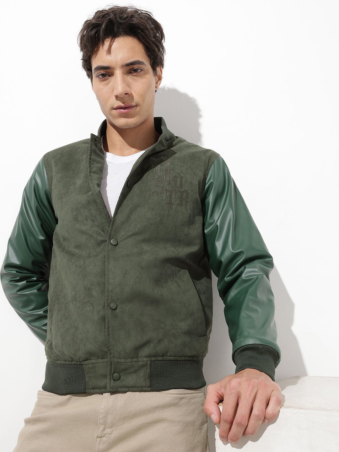The Roadster Liufe Co. Embroidered Bomber Jacket