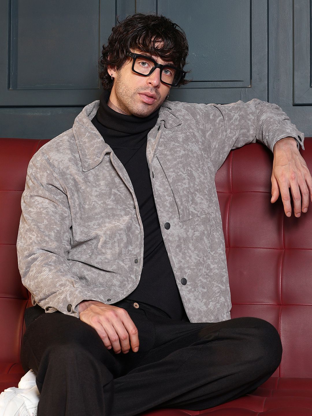 CAHOOT Men Corduroy Lightweight Bomber Jacket