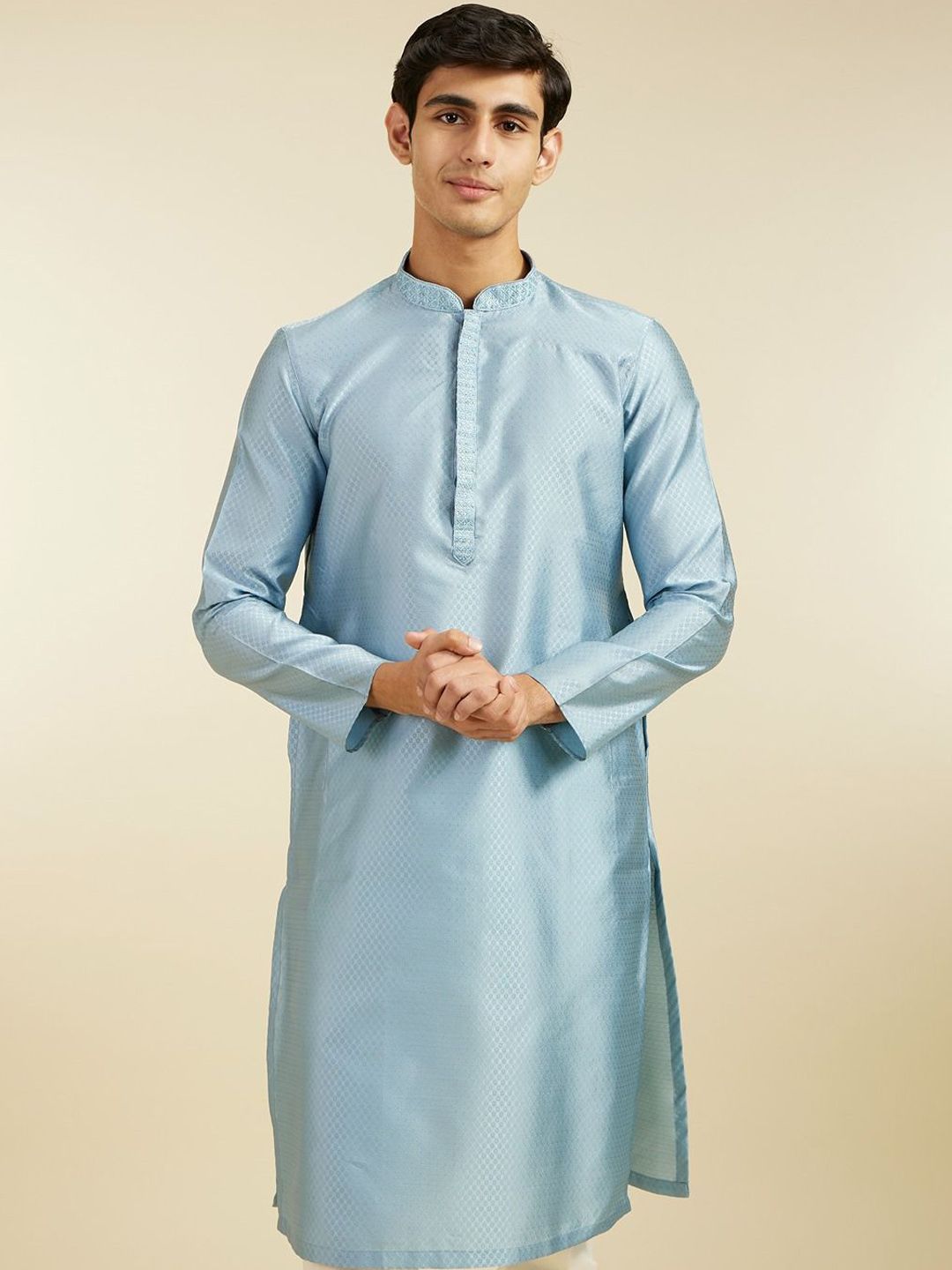 Diwas by Manyavar Ethnic Motifs Woven Design Straight Kurta