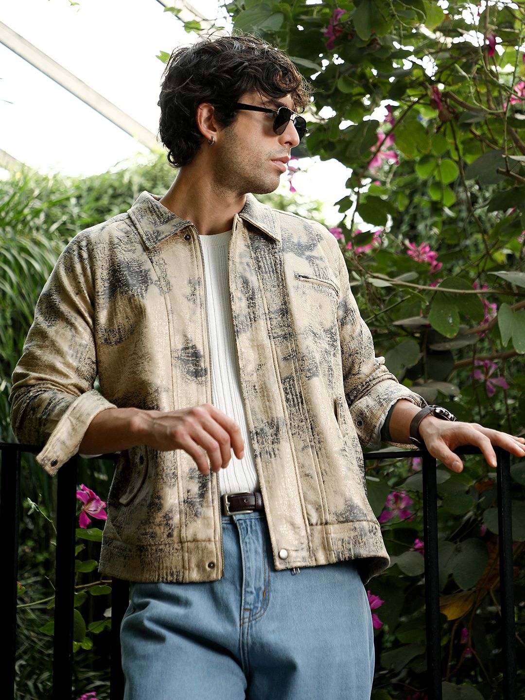 CAHOOT Textured Leather Jacket