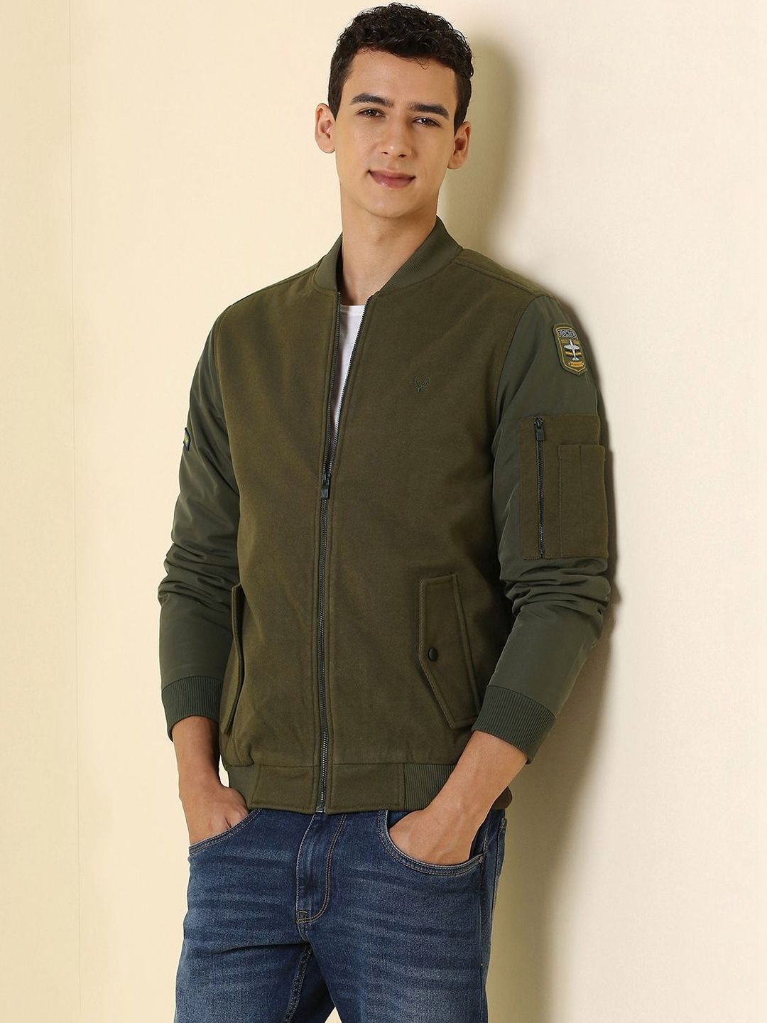 Allen Solly Men Bomber Jacket