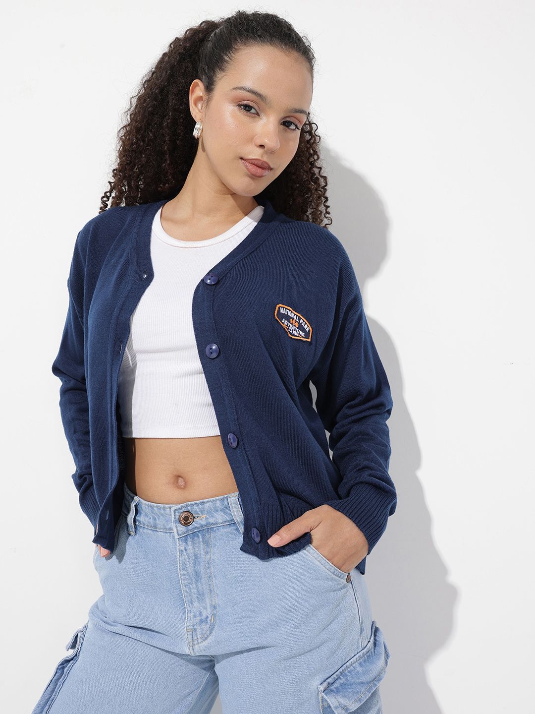 The Roadster Life Co. V-Neck Long Sleeves Cardigan