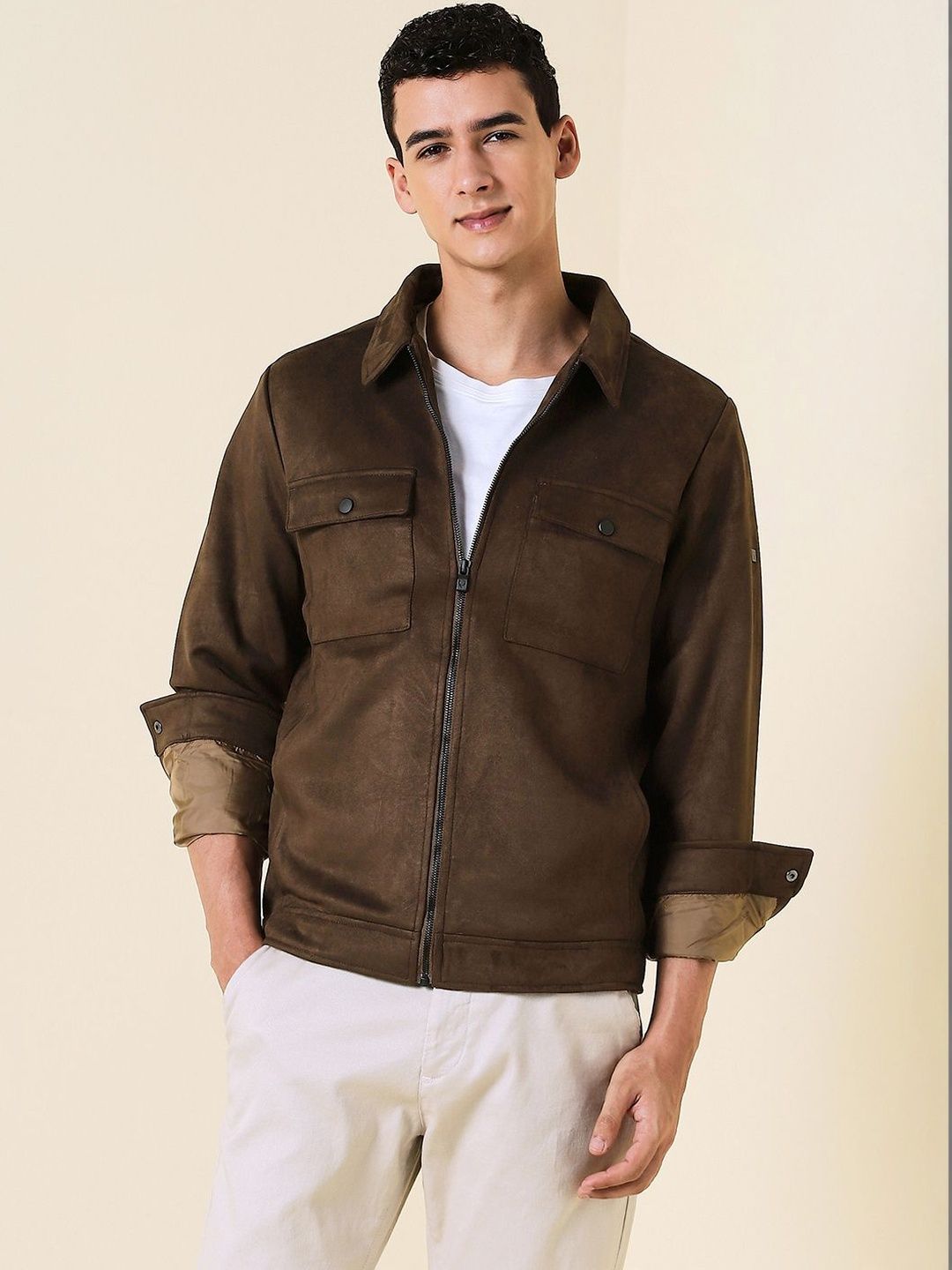 Allen Solly Men Bomber Jacket