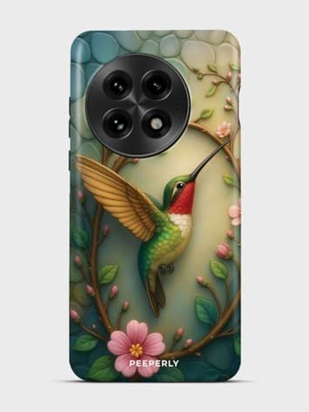 PEEPERLY Floral Printed OnePlus 12R Back Case Mobile Accessories