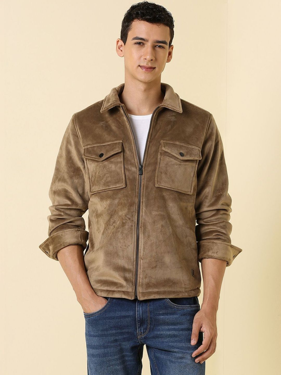 Allen Solly Men Open Front Jacket