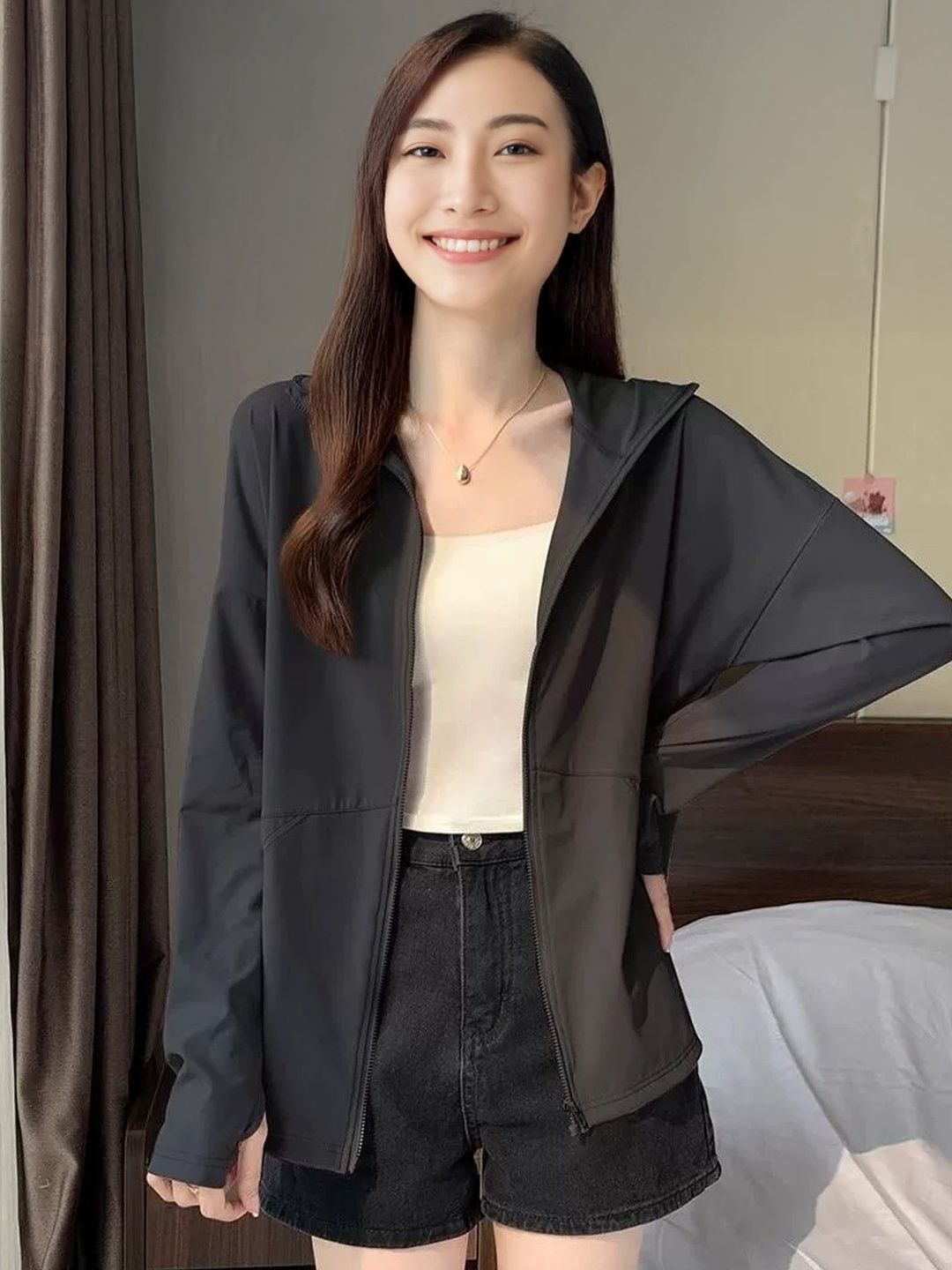 StyleCast Women Open Front Jacket