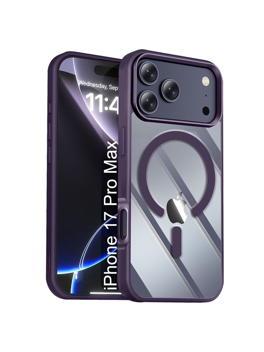 Luxury Kase Solid Printed iPhone 17 Pro Max Back Case Mobile Accessories
