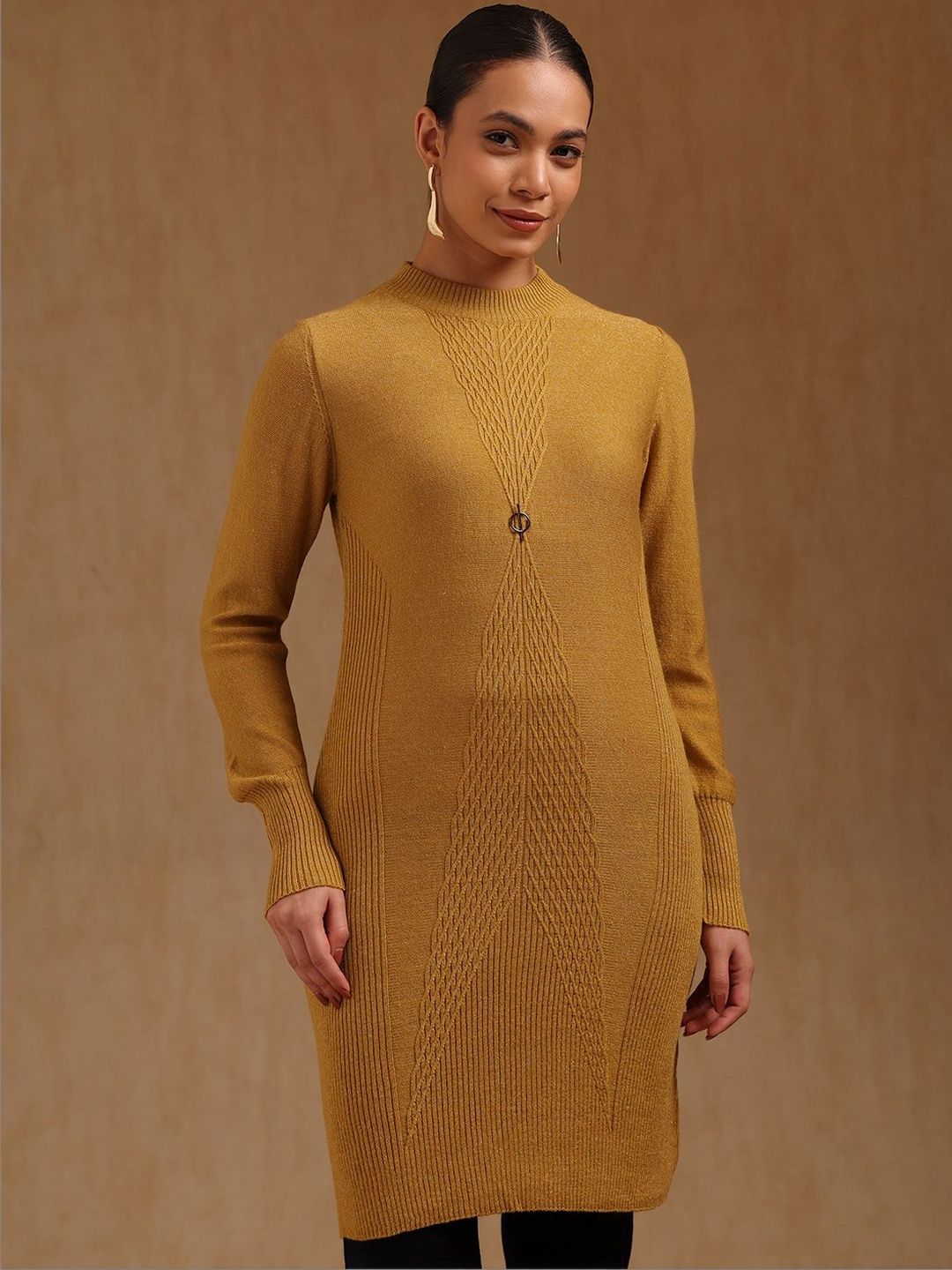 Soch Women Self Design High Neck Tunic
