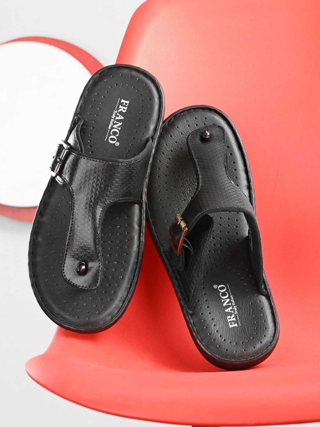 Franco Leone Men Thong Flip-Flops