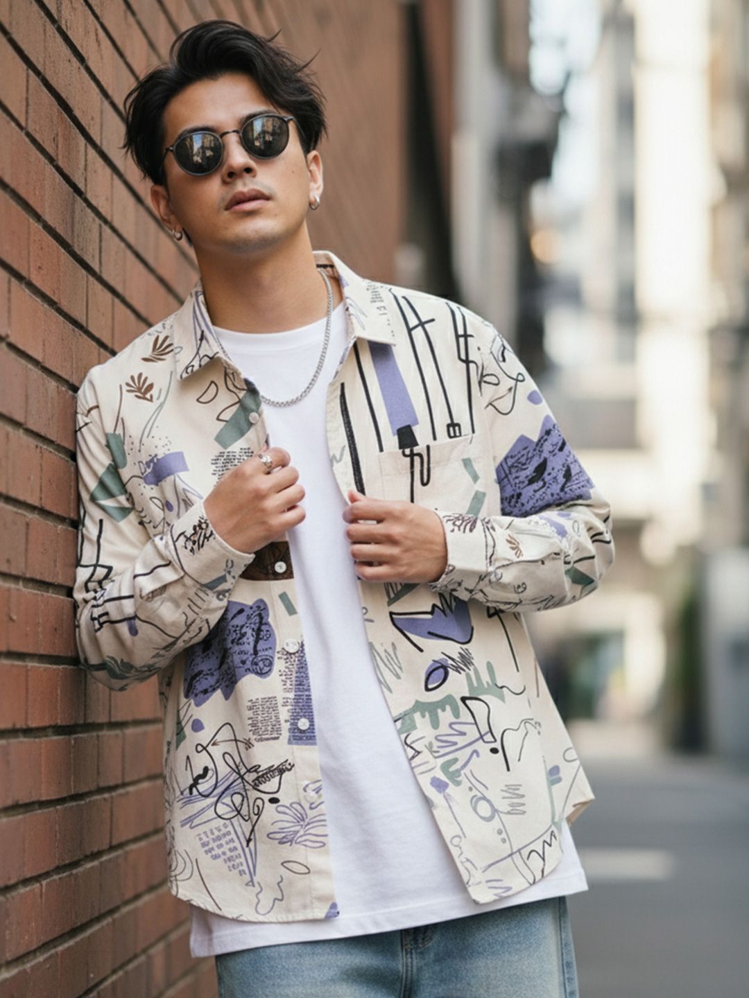 StyleCast Men Graphic Printed Casual Shirt