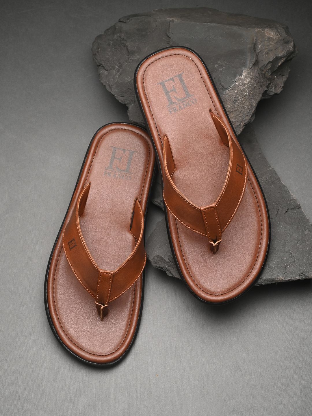 Franco Leone Men Thong Flip-Flops