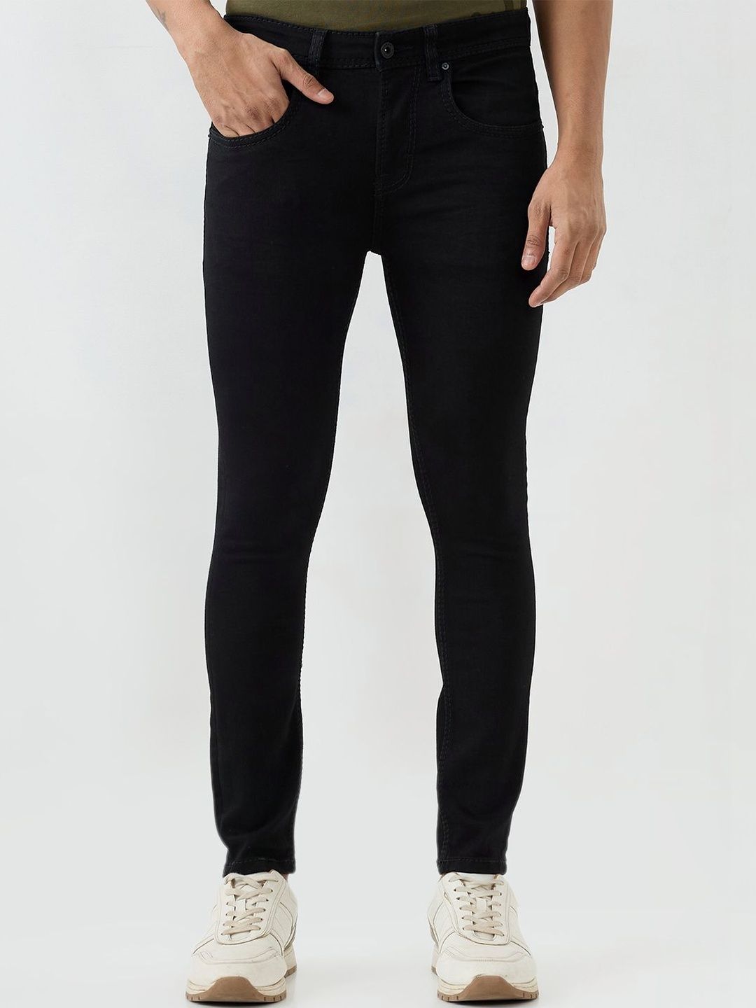 SPYKAR Men Slim Fit Mid-Rise Stretchable Jeans