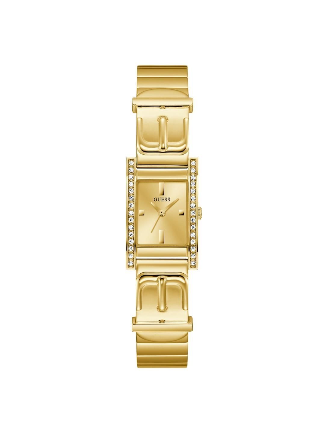GUESS GUESS Women Brass Dial & Stainless Steel Bracelet Style Straps Analogue Watch GW0939L2