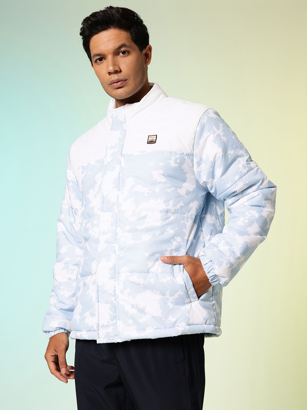 HRX by Hrithik Roshan Abstract Printed Outdoor Puffer Jacket