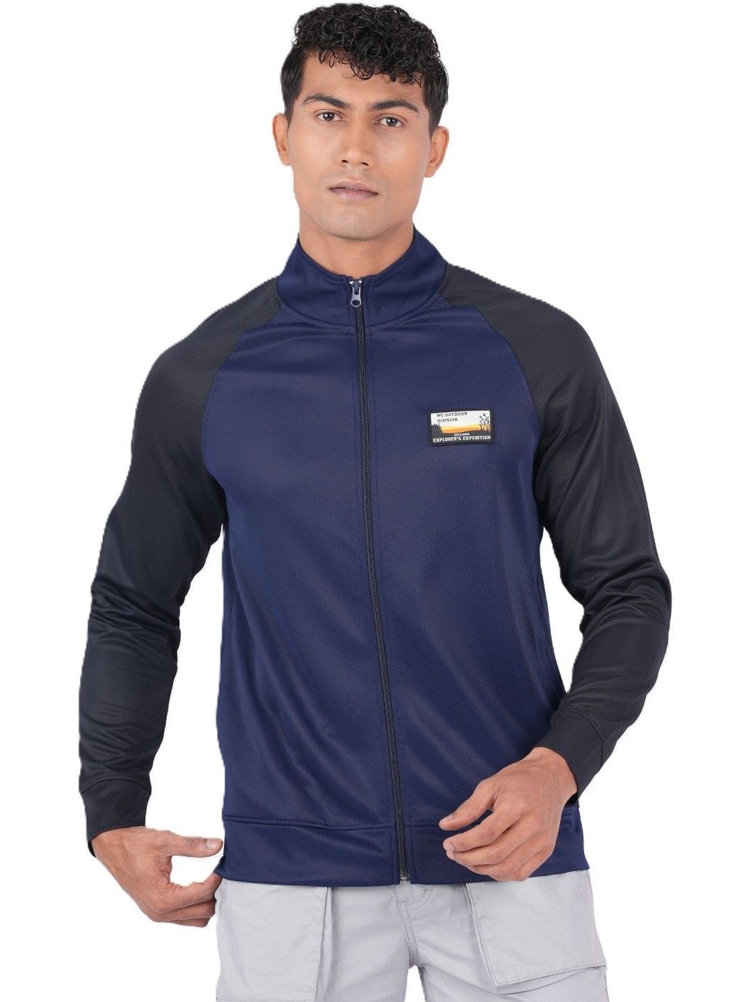 Wildcraft Men Brand Logo Colourblocked Lightweight Outdoor Sporty Jacket