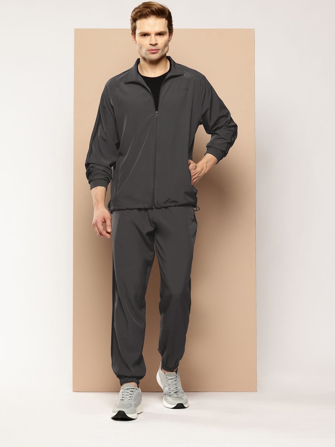 Alcis Mock Collar Drytech+ Colourblocked Tracksuit with Side Striped