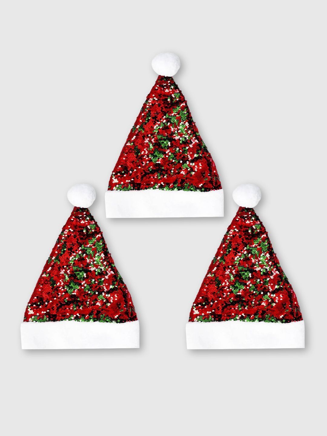 Cutiekins Kids Pack of 3 Sequin Santa Claus Cap Offers & Cashback