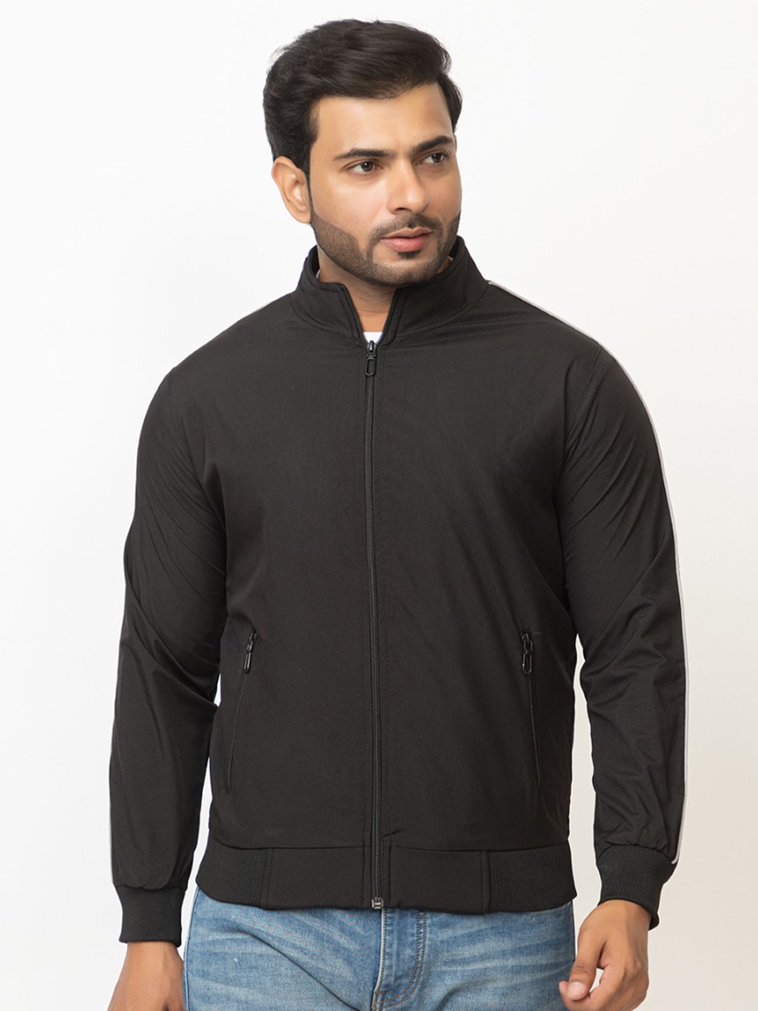 GEE 5 Men Mock Collar Windcheater Bomber Jacket